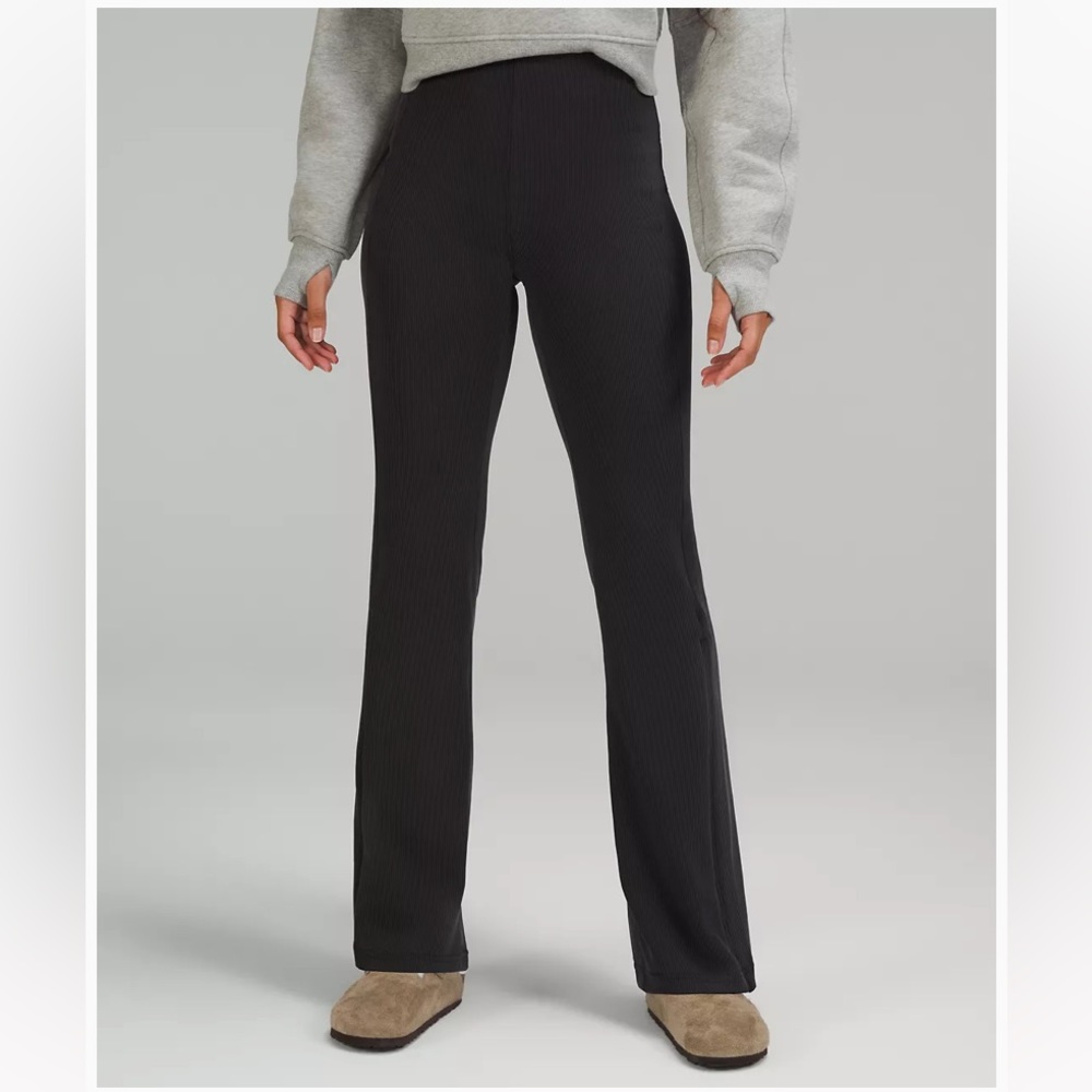 Lululemon softstreme ribbed flare pant 32.5”